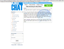 Tablet Screenshot of ajaxchat.org